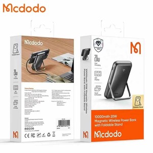 پاور بانک وایرلس 15 وات و تایپ سی 20 وات فست شارژ 10000 مک دودو