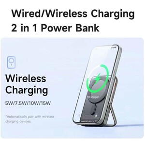 پاور بانک وایرلس 15 وات و تایپ سی 20 وات فست شارژ 10000 مک دودو