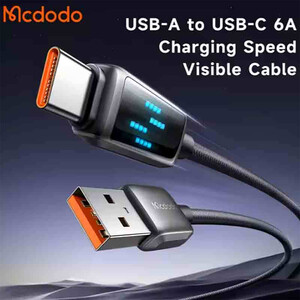 فروش کابل شارژ سریع یو اس بی به تایپ سی 6 آمپر 1.2 متری مک دودو