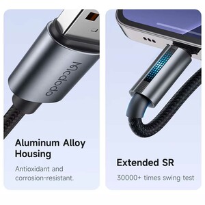 کابل فست شارژ یو اس بی به لایتنینگ 3 آمپر 1.2 متری مک‌دودو