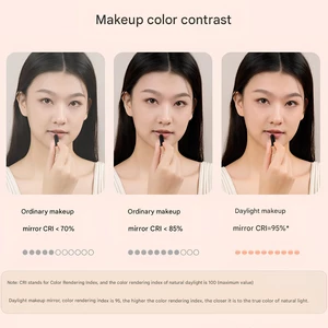 آینه میکاپ شارژی ال ای دی دار لمسی قابل حمل شیائومی