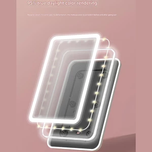 آینه میکاپ شارژی ال ای دی دار لمسی قابل حمل شیائومی