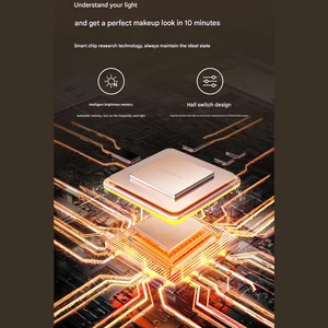 آینه میکاپ شارژی ال ای دی دار لمسی قابل حمل شیائومی