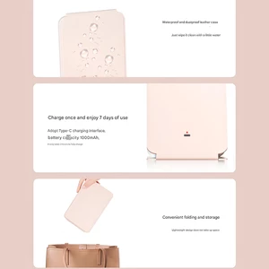 آینه میکاپ شارژی ال ای دی دار لمسی قابل حمل شیائومی