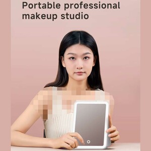 فروش آینه آرایشی چراغ‌دار لمسی قابل شارژ 9 اینچ دوکو شیائومی