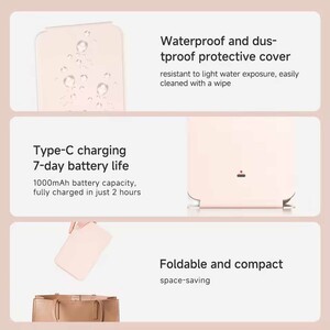 بهترین آینه آرایشی چراغ‌دار لمسی قابل شارژ 9 اینچ دوکو شیائومی