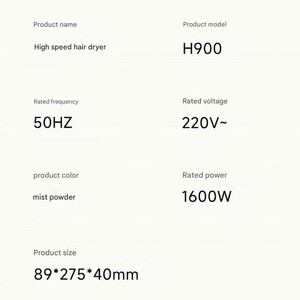 سشوار حرفه ای 1600 وات دوکو شیائومی H900