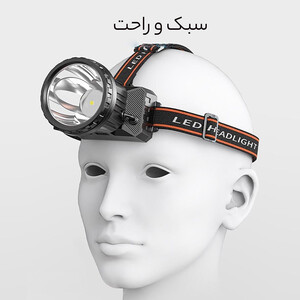 خرید چراغ پیشانی 2400 میلی آمپر ساعت با نور سفید