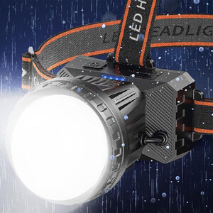 کیفیت چراغ پیشانی 2400 میلی آمپر ساعت با نور سفید