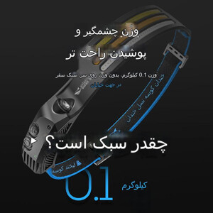 لامپ شب پیشانی قابل شارژ