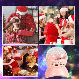 رقص نور  آسمان پر ستاره و ماه هوشمند