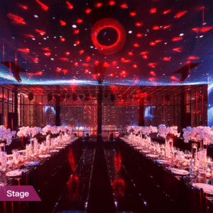 فروش رقص نور  آسمان پر ستاره و ماه هوشمند