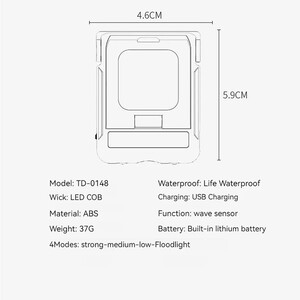 بهترین مینی چراغ پیشانی گیره دار با منبع نور دوگانه و  کنترل سنسور هوشمند