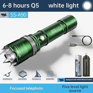 بهترین چراغ قوه و دفاع شخصی قدرتمند شارژی