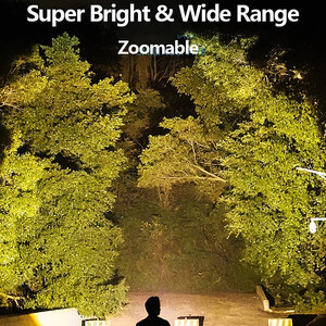 چراغ قوه شارژی اسمایلینگ شارک با لیزر سفید و زرد