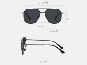 خرید عینک آفتابی مردانه پلاریزه طرح کلاسیک karen bazaar CP2261 Classic Men's Cycling Sunglasses Metal