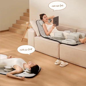 قیمت ماساژور تشکی قابل حمل کمر، سر، گردن، پا، ستون فقرات، پشت، باسن، ساق با فناوری موج هوا رپور