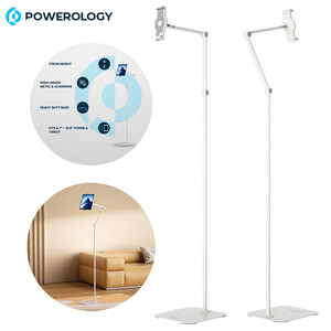 هولدر موبایل و تبلت فلزی بازو بلند 170 سانتی متری پاورولوژی PTBS170WH