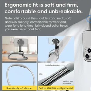 پایه نگهدارنده مغناطیسی، هولدر گردنی و مونوپاد گوشی موبایل