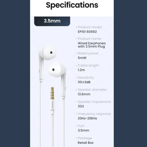 خرید هندزفری سیمی نویز کنسلینگ 3.5 میلی‌متری یوگرین