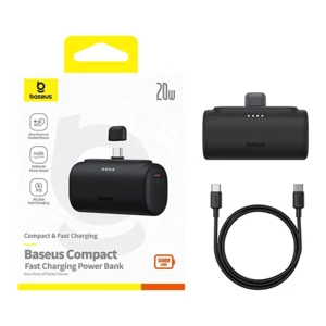 فروش پاوربانک کپسولی 5000 میلی آمپر 20 وات تایپ سی بیسوس