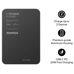 پاور بانک 5000 تایپ‌سی 20 وات مومکس