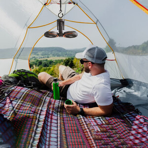 خرید پنکه شارژی به همراه چراغ و پاوربانک پرودو