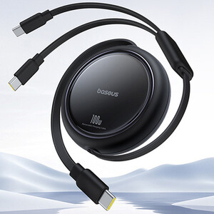خرید کابل فست‌شارژ دو سر تایپ سی به تایپ‌سی 100 وات بیسوس
