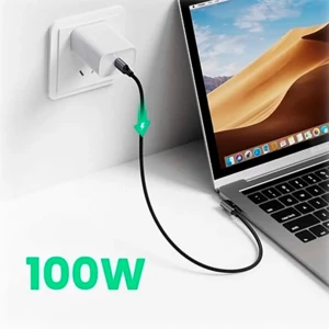 فروش کابل شارژ سریع تایپ سی به تایپ سی 100 واتی 1 متری یوگرین