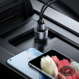 شارژر فندکی فست شارژ ماشین تایپ‌سی 36 وات یوگرین