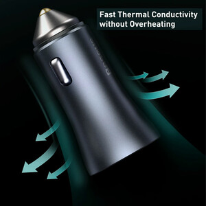 فروش شارژر سریع فندکی خودرو دوپورت  بیسوس