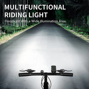 قیمت چراغ هوشمند شارژی ضدآب دوچرخه اسمایلینگ شارک با بوق هشدار