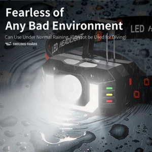 فروش هدلایت 2000 میلی‌آمپر‌ساعت اسمایلینگ شارک TD0189  ظرفیت باتری براساس اطلاعات جعبه چک شود