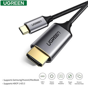 قیمت کابل تایپ سی به اچ‌دی‌ام‌آی 1.5 متری یوگرین