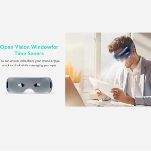 کیفیت ماساژور چشم هوشمند اس کا جی با قابلیت پخش موسیقی و پنجره دید