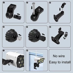 کیفیت چراغ خورشیدی طرح دوربین مداربسته اسمایلینگ شارک