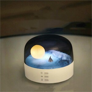 چراغ خواب رومیزی ماه قابل شارژ