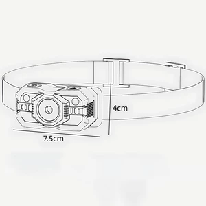 هدلایت شارژی ضدآب اسمایلینگ شارک