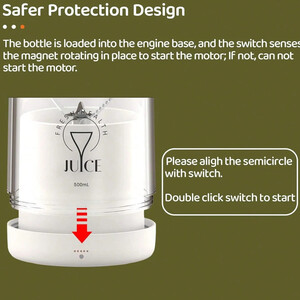 فروش مخلوط‌کن و اسموتی‌ساز شارژی 500 میلی‌لیتری 60 وات