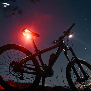 خرید چراغ عقب دوچرخه شارژی ضدآب اسمایلینگ شارک