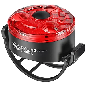 فروش چراغ عقب دوچرخه شارژی ضدآب اسمایلینگ شارک