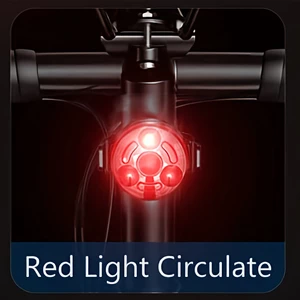 ارزان ترین چراغ عقب دوچرخه شارژی ضدآب اسمایلینگ شارک