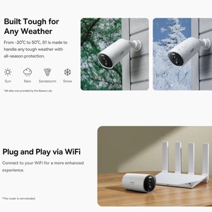 دوربین مداربسته هوشمند فضای باز ضدآب بیسوس