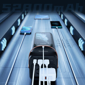 خرید  پاوربانک 200 وات تایپ سی و یو اس بی 52800 یوبائو