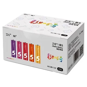 پک ۴۰ عددی باتری قلمی رنگی شیائومی ZMI BATTERY ZI5‎