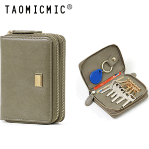 کیف پول زنانه خاکستری تاشو تائومیک‌میک