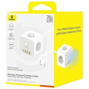 چندراهی برق سه سوکت، سه یو‌اس‌بی و یک تایپ‌سی بیسوس