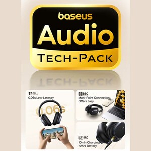 هدفون بلوتوث و هدست سیمی نویز کنسلینگ فعال ANC با اتصال دوگانه بیسوس