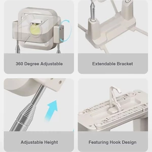 بهترین چراغ پایه دار شارژی خورشیدی  با نور چند رنگ