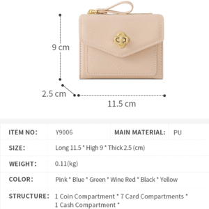 کیف پول زنانه تاشو تائومیک‌میک